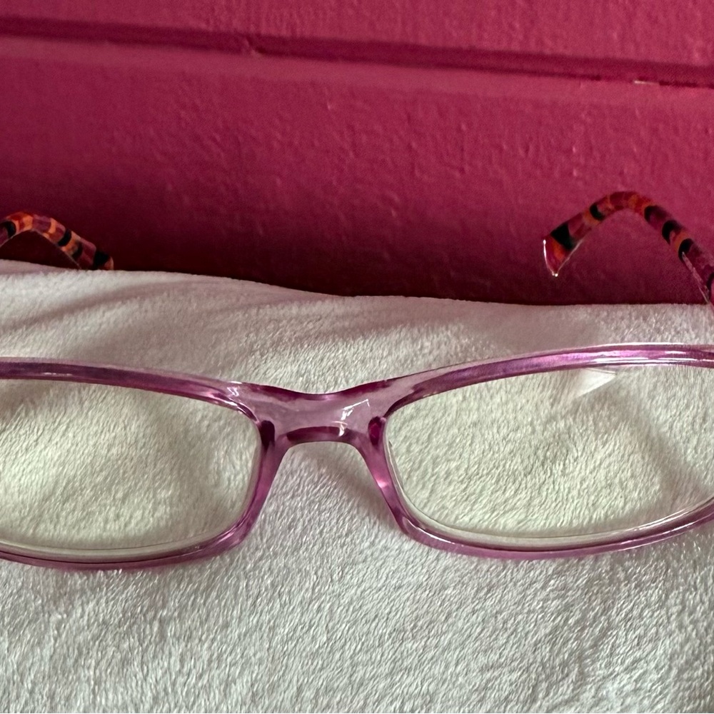 Pink Patterned Eyeglasses - Picture 15 of 15